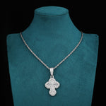 Load image into Gallery viewer, Sacred Glow Cross Pendant - (White Gold)【無料ネックレス付属】