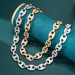 Load image into Gallery viewer, Gucci Cuban Chain - 12mm (White Gold)
