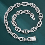 Load image into Gallery viewer, Gucci Cuban Link Chain - 11mm (White Gold)