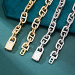 Load image into Gallery viewer, Gucci Cuban Link Chain - 11mm (White Gold)