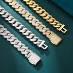 ギャラリービューアに画像を読み込み、Prong Cuban Chain - 14mm (18K Gold)