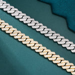 Load image into Gallery viewer, Prong Cuban Chain - 14mm (White Gold)