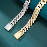 Load image into Gallery viewer, Prong Cuban Chain - 14mm (White Gold)