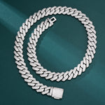 Load image into Gallery viewer, Prong Cuban Chain - 14mm (White Gold)