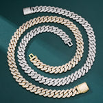 Load image into Gallery viewer, Prong Cuban Chain - 14mm (White Gold)