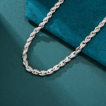 Load image into Gallery viewer, Rope chain Necklaces - 6mm (White Gold)