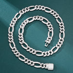 Load image into Gallery viewer, Figaro Chain - 10mm (White Gold)