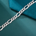Load image into Gallery viewer, Figaro Chain - 10mm (White Gold)