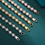 Load image into Gallery viewer, Iced Ball Chain - 6mm (Rose Gold)