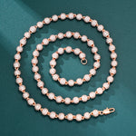 Load image into Gallery viewer, Iced Ball Chain - 6mm (Rose Gold)