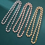 Load image into Gallery viewer, Iced Ball Chain - 6mm (Rose Gold)