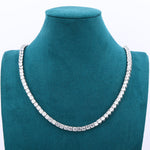 Load image into Gallery viewer, Moissanite Tennis Chain - 5mm (White Gold)