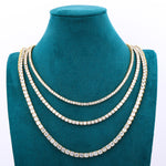 ギャラリービューアに画像を読み込み、Moissanite Tennis Chain - 5mm (18K Gold)