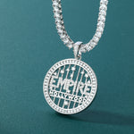 Load image into Gallery viewer, EMPIRE HOLLYWOOD Pendent - 30mm (White Gold)