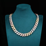 ギャラリービューアに画像を読み込み、【新商品】Trinity Cuban Chain - 15mm (18K Gold × White Gold × Rose Gold)