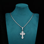 ギャラリービューアに画像を読み込み、Royal Chapel Cross Pendant - (White Gold)【無料ネックレス付属】