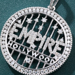 Load image into Gallery viewer, EMPIRE HOLLYWOOD Pendent - 30mm (White Gold)