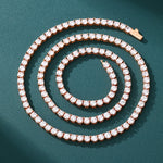 ギャラリービューアに画像を読み込み、【タイムセール!!】Tennis Chain - 4mm (Rose Gold)