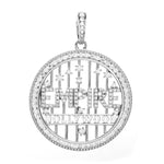 Load image into Gallery viewer, EMPIRE HOLLYWOOD Pendent - 30mm (White Gold)