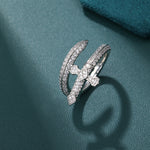 Load image into Gallery viewer, Blessed Split Ring (White Gold)