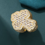 Load image into Gallery viewer, Titan Cross Ring (18K Gold)