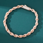 Load image into Gallery viewer, Rope chain Bracelet - 6mm (Rose Gold)