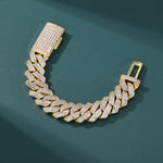 ギャラリービューアに画像を読み込み、Prism Cuban Bracelet - 20mm (18K Gold)