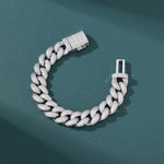 ギャラリービューアに画像を読み込み、Dome Cuban Bracelet - 14mm (White Gold)