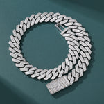 ギャラリービューアに画像を読み込み、【人気No.1】Prism Cuban Chain - 20mm (White Gold)