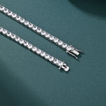 ギャラリービューアに画像を読み込み、Cross Point Tennis Necklace - 4mm (White Gold)