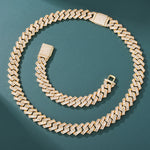 ギャラリービューアに画像を読み込み、Block Cuban Bracelet - 21mm (18K Gold)