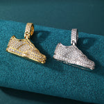 Load image into Gallery viewer, Icy Step Pendant - (White Gold)【無料ネックレス付属】