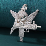 ギャラリービューアに画像を読み込み、Heavenly Trigger Pendant - (White Gold)【無料ネックレス付属】