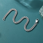 ギャラリービューアに画像を読み込み、Cuban Chain Bracelet- 4mm〜8mm (White Gold)