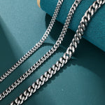 ギャラリービューアに画像を読み込み、Cuban Chain Bracelet- 4mm〜8mm (White Gold)