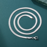 Load image into Gallery viewer, Herringbone Chain - 2mm〜6mm (White Gold)