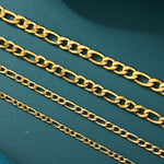 Load image into Gallery viewer, Figaro Link Chain - 4mm〜7mm (Gold)
