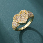 Load image into Gallery viewer, Radiant Heart Ring (18K Gold)
