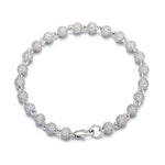 ギャラリービューアに画像を読み込み、Iced Ball Bracelet - 6mm (White Gold)