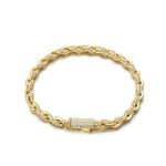ギャラリービューアに画像を読み込み、Rope chain Bracelet - 6mm (18K Gold)