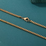 ギャラリービューアに画像を読み込み、Box Link Chain - 1.5mm〜3mm (Rose Gold)