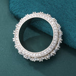 ギャラリービューアに画像を読み込み、Spinning Layered Diamond Ring - 10mm (White Gold)