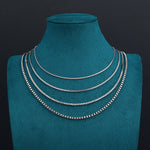 ギャラリービューアに画像を読み込み、Box Link Chain - 1.5mm〜3mm (White Gold)