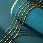 ギャラリービューアに画像を読み込み、Box Link Chain - 1.5mm〜3mm (Gold)