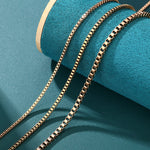 ギャラリービューアに画像を読み込み、Box Link Chain - 1.5mm〜3mm (Rose Gold)