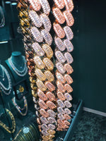 ギャラリービューアに画像を読み込み、【新商品】Duality Cuban Chain - 15mm (White Gold × Rose Gold)