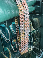 ギャラリービューアに画像を読み込み、【新商品】Duality Cuban Chain - 15mm (White Gold × Rose Gold)