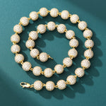 Load image into Gallery viewer, Iced Ball Bracelet - 10mm (18K Gold)