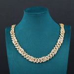 Load image into Gallery viewer, ラッパーネックレスとして人気のMajestic Cuban Chain。HipHopファッションに最適な重厚感と高級感を備えたユニークなデザインのキューバンチェーン。