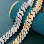 ギャラリービューアに画像を読み込み、Majesty Cuban Bracelet - 19mm (White Gold)